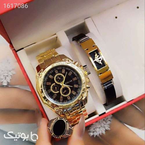 ست مردانه ساعت، دستبند، انگشتر  سفید 04 2025