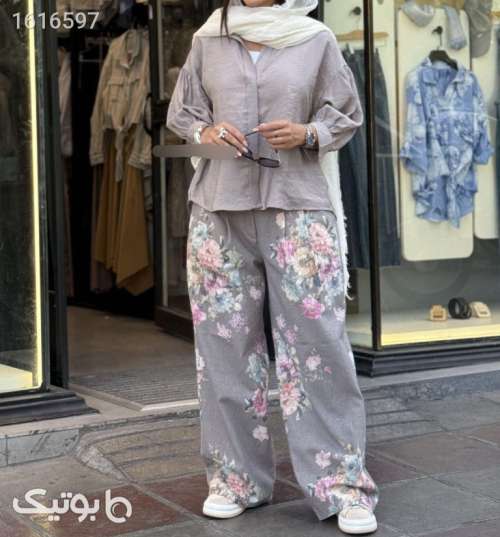 شلوار بگ ایتالیایی مادام قهوه ای 04 2025