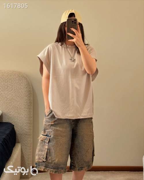 تیشرت زنانه آستین کیمونو نلین مشکی 04 2025