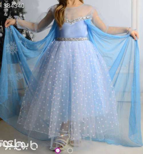 لباس السا و آنا فیروزه ای 98 2020
