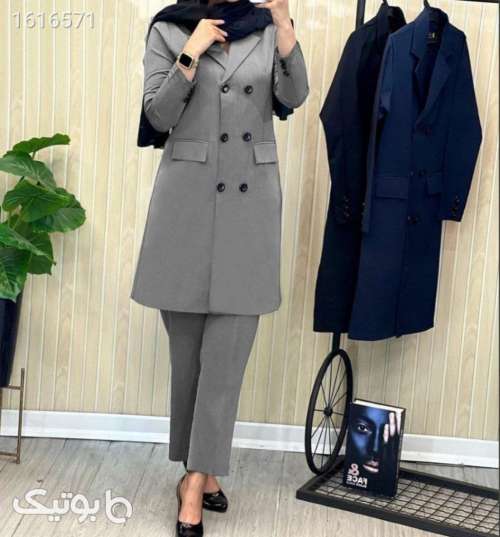 مانتو شلوار اداری پرطرفدار  مشکی 04 2025