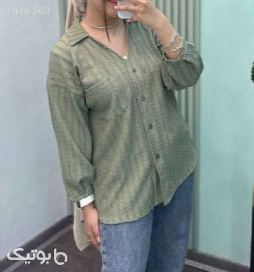 شومیز مانتویی  سبز 04 2025