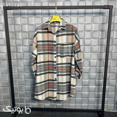 شکت زنانه مدل چهارخونه پشمی ۸۶۸ سفید 04 2025