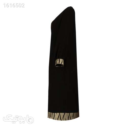 مانتو زنانه السانا مدل آوید کد 224957 رنگ مشکی مشکی 04 2025