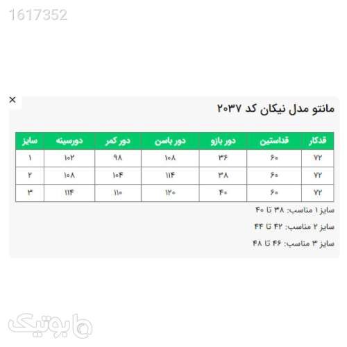 مانتو زنانه السانا مدل نیکان کد 203747 قهوه ای 04 2025