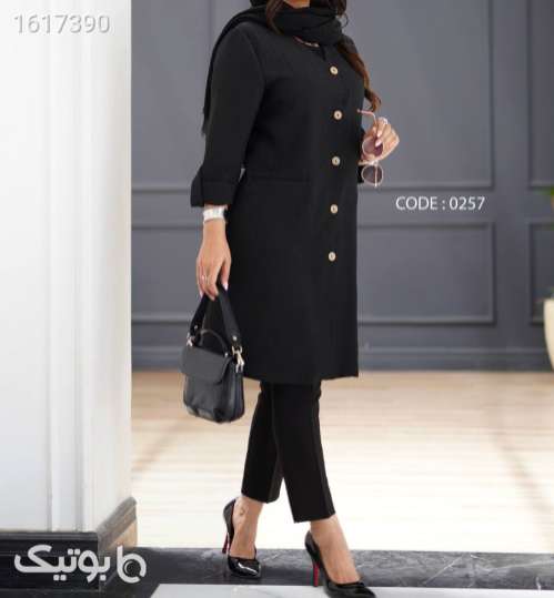 مانتوشیک وزیبا مشکی 04 2025