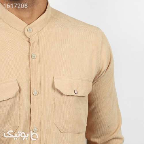 پیراهن آستین بلند مردانه مدل کبریتی یقه دیپلمات کد BM6109310 کرم 04 2025