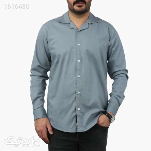 پیراهن آستین بلند یقه انگلیسی مردانه مدل کتان کد ۱۲۰۴۹۲۶ آبی 04 2025
