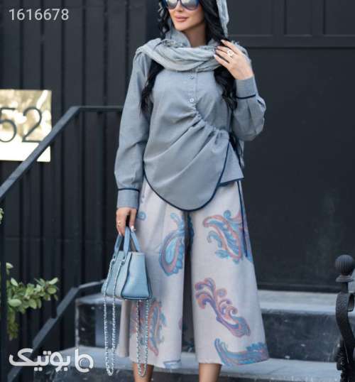 شومیز شلوار پرطرفدار  نقره ای 04 2025