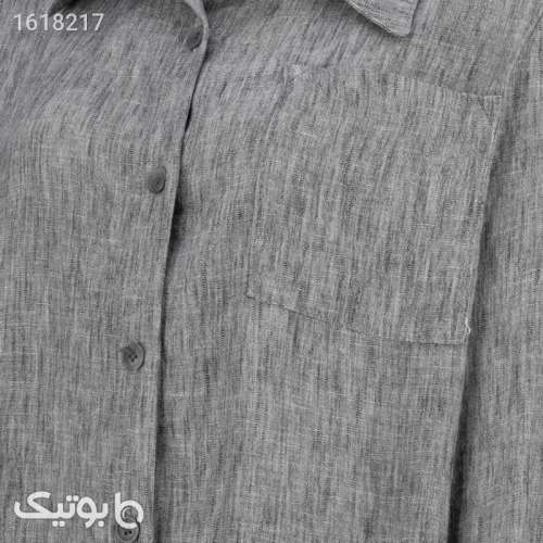 مانتو زنانه السانا مدل بهاران کد 226203 نقره ای 04 2025