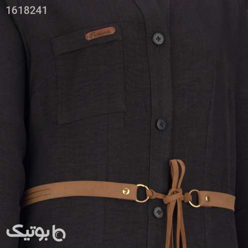 مانتو زنانه السانا مدل محنا کد 207801 مشکی 04 2025
