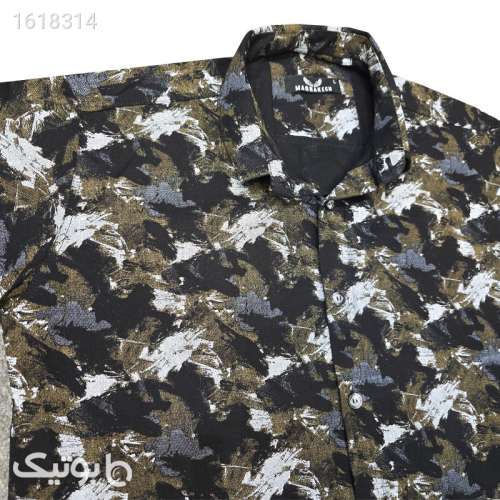 پیراهن آستین کوتاه یقه دکمه دار مردانه مدل sh88 مشکی 04 2025