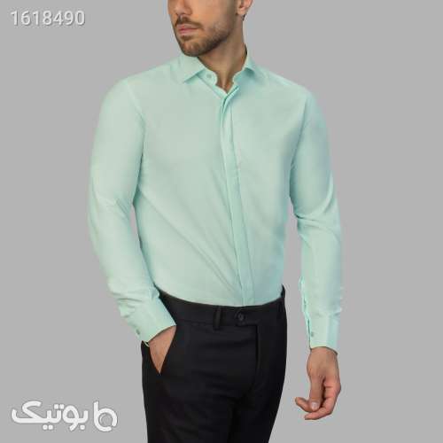 پیراهن مردانه/ پارچه دوشین هند سبز 04 2025
