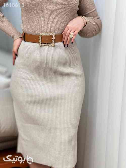 دامن بافت پاییزه - دامن