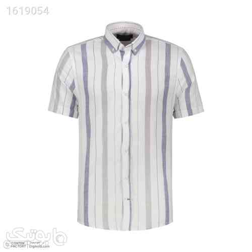 پیراهن آستین کوتاه یقه برگردان مردانه پاتن جامه مدل 04MC8028