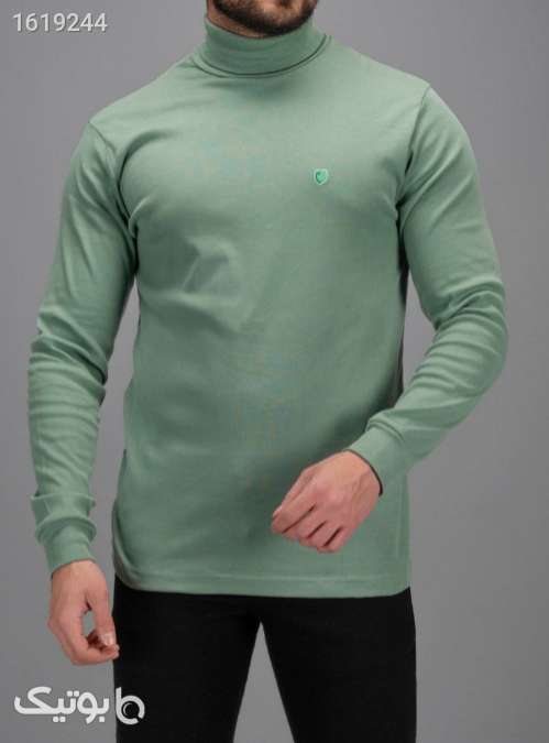 بلوز مردانه یقه اسکی مدل ۴۱۶۱۹ سبز 04 2025