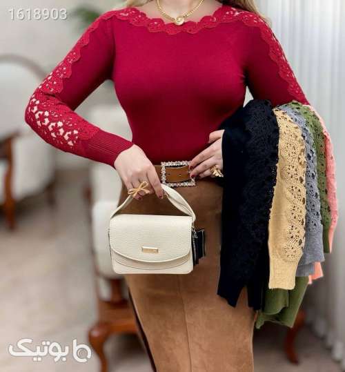 بلوز گپ گرم دار باکیفیت مدل ماهنیکا مشکی 04 2025