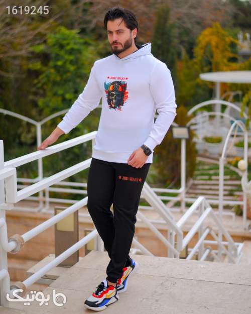 ست سویشرت شلوار مردانه کد 6220 مشکی 04 2025