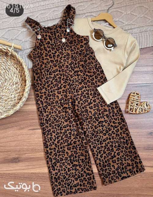 بلوز و بیلر دخترانه  کرم 04 2025