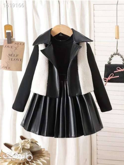 ست پاییزه مزون دوز  مشکی 04 2025