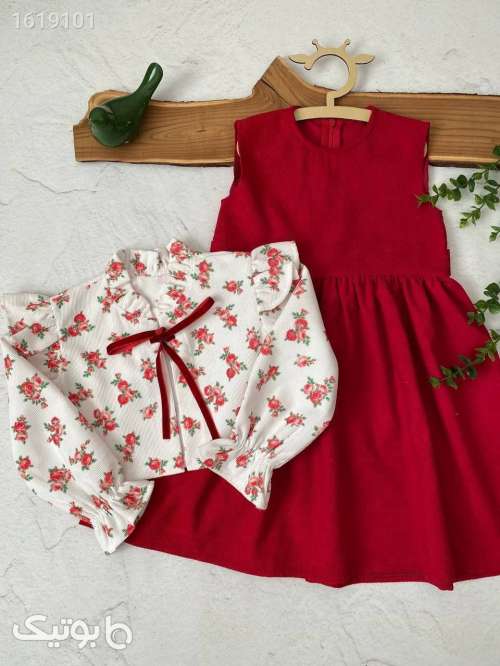 کت سارافون دخترانه  قرمز 04 2025