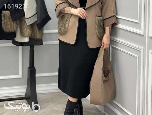 پالتو پاییزه تنخور عالی  مشکی 04 2025