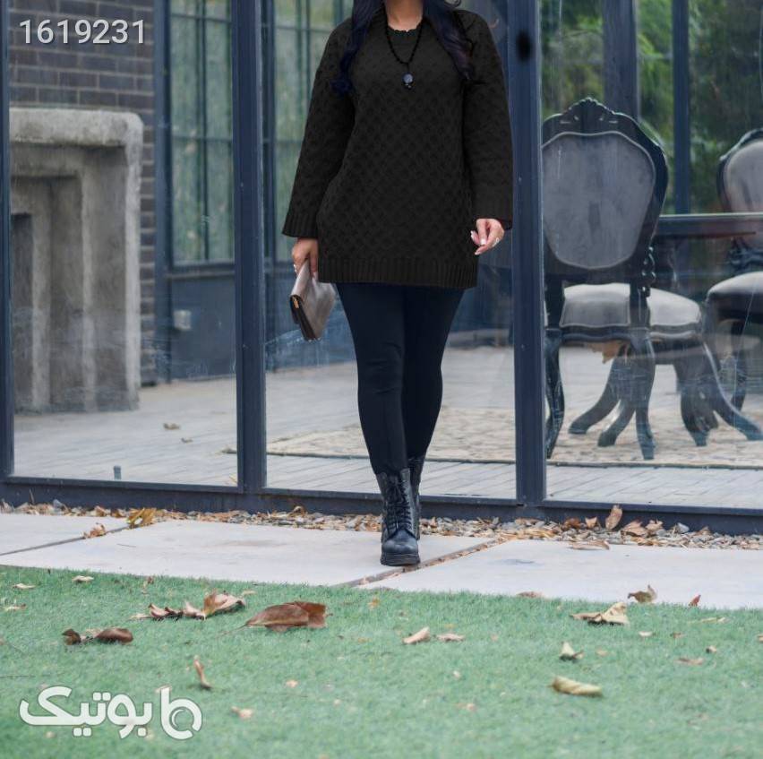 بافت پاییزه و زمستانه  مشکی رویه و بافت