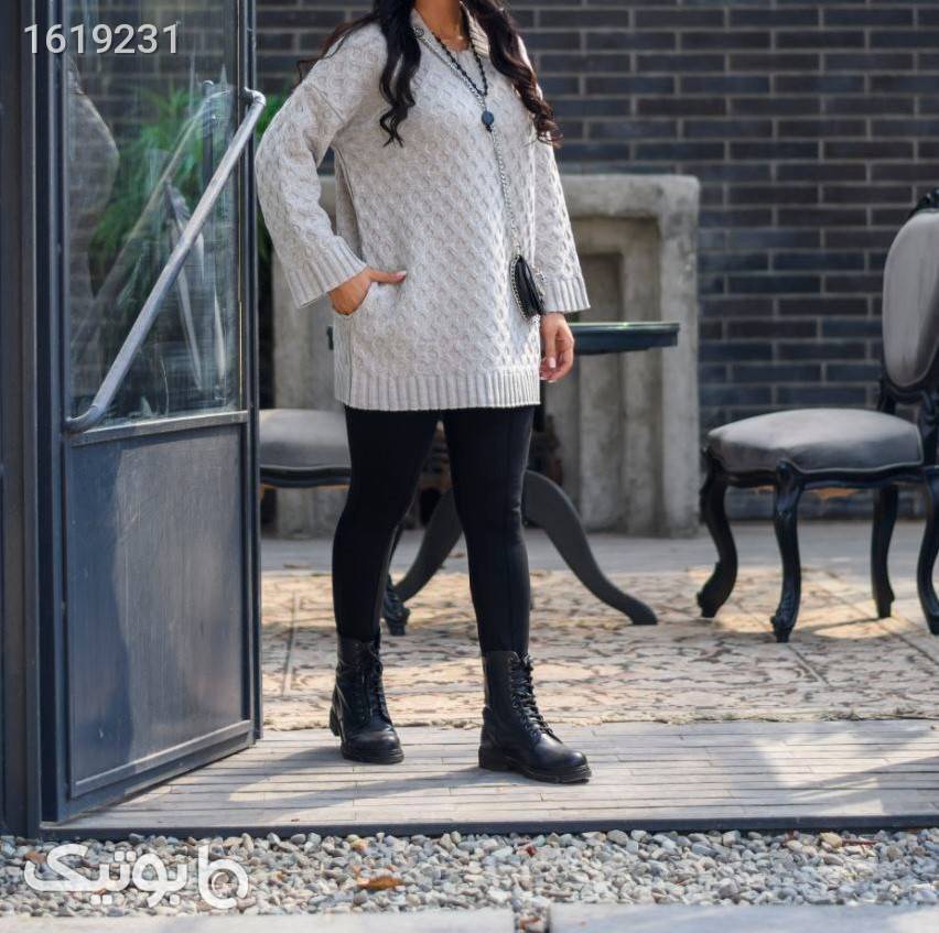 بافت پاییزه و زمستانه  مشکی رویه و بافت