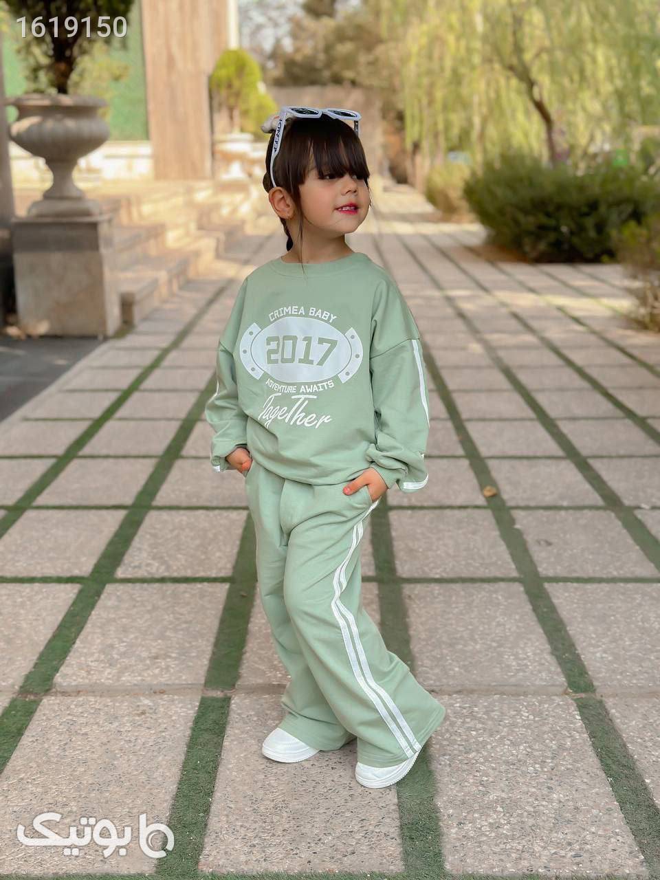 ست دخترانه  سبز لباس کودک دخترانه