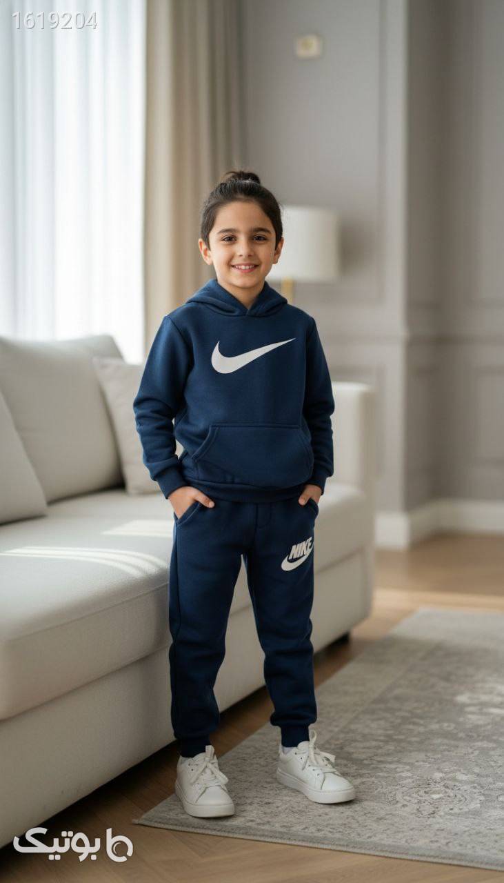 هودی شلوار دخترانه و پسرانه  سورمه ای لباس کودک دخترانه