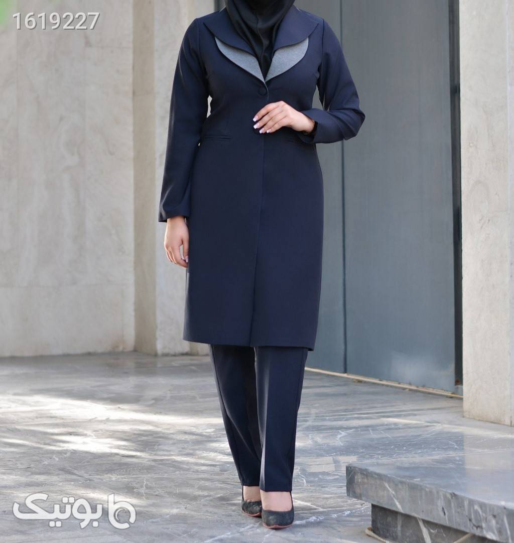 ست اداری تنخور عالی  مشکی مانتو شلوار اداری