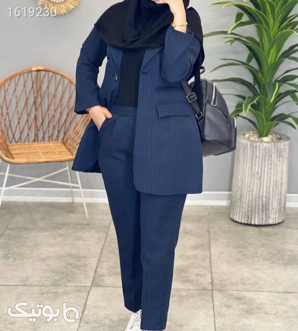 مانتو شلوار اداری  مشکی مانتو شلوار اداری