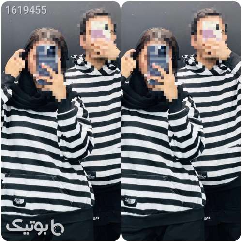 هودی راه راه  سفید 04 2025