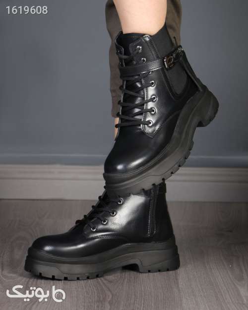 بوت زنانه جدید چرم مشکی 04 2025