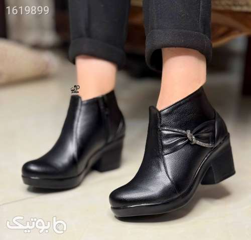 نیم بوت زنانه شیک مشکی 04 2025