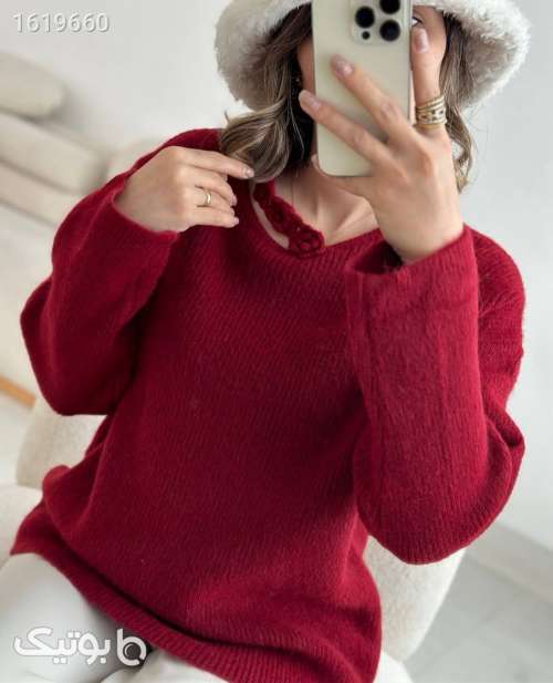 بافت یقه گل دار زنانه  کد 1420 فیروزه ای 04 2025