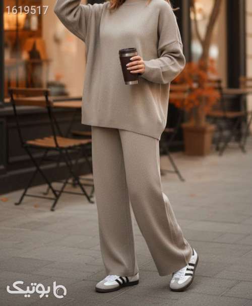 بلوز شلوار بافت  سبز 04 2025