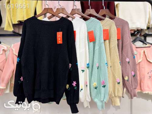 پلیور بافت گلدوزی شده✨ کد۱۵۳۷ مشکی 04 2025