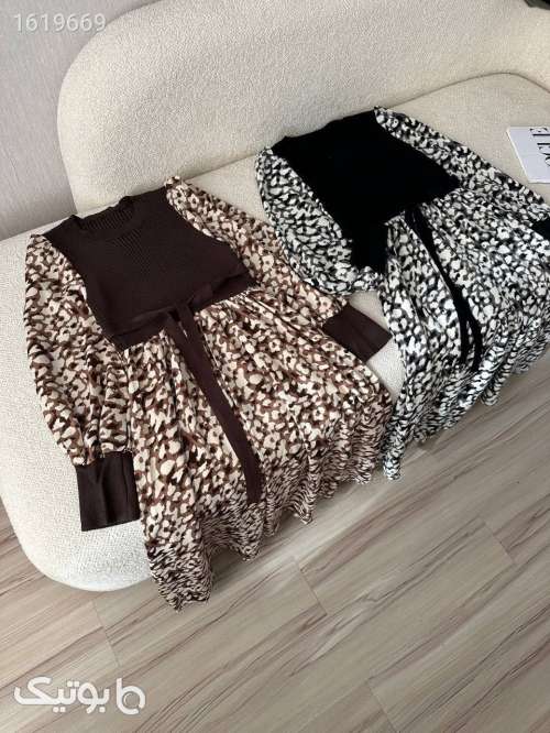 پیراهن بافت بلند طرح دار✨ کد۶۲۸ مشکی 04 2025