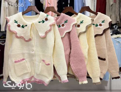 کاردیگن یقه ب ب گلدوزی✨ کد ۱۶۵۷ کرم 04 2025