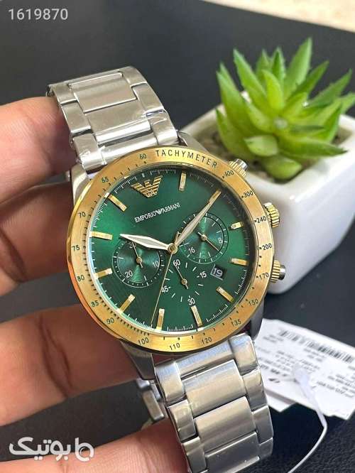 ساعت امپریو آرمانی مردانه سبز 04 2025