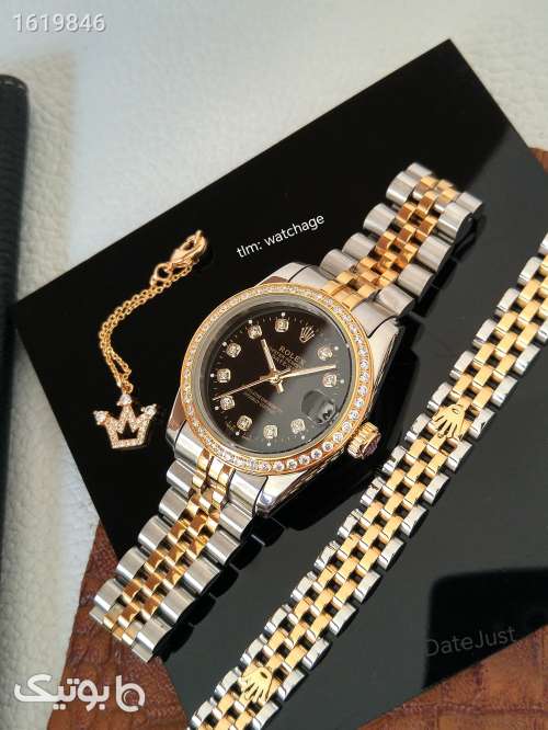 ساعت رولکس دیت جاست زنانه زرد 04 2025