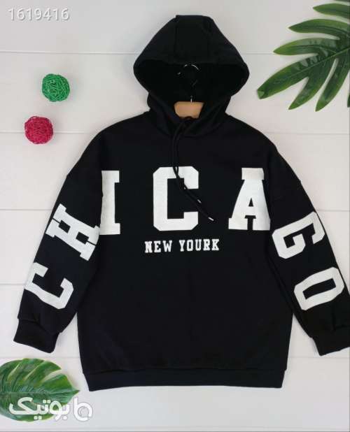 هودی شیکاگو  مشکی 04 2025