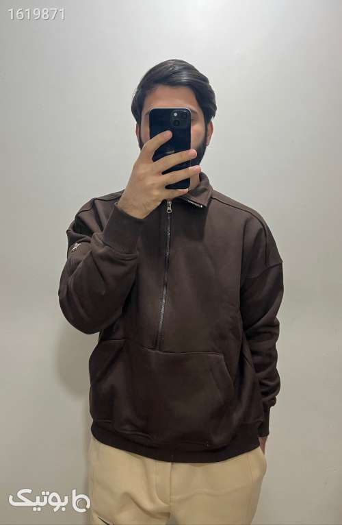 نیم زیپ دورس سه نخ ضخیم  آبی 04 2025