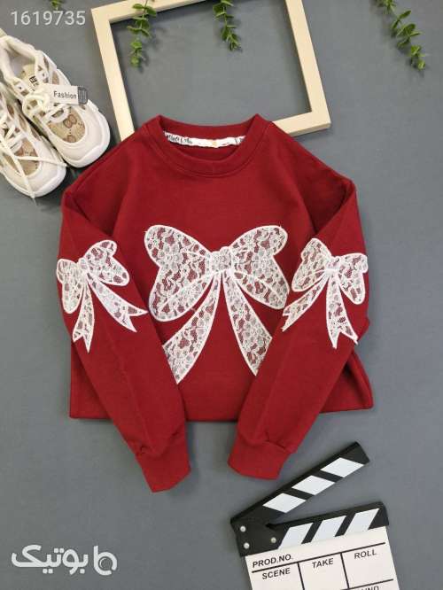 بلوز تک دخترانه  قرمز 04 2025