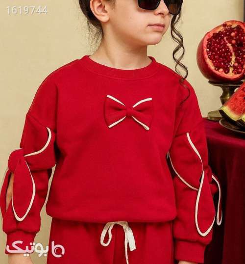 بلوز تک دخترانه  قرمز 04 2025
