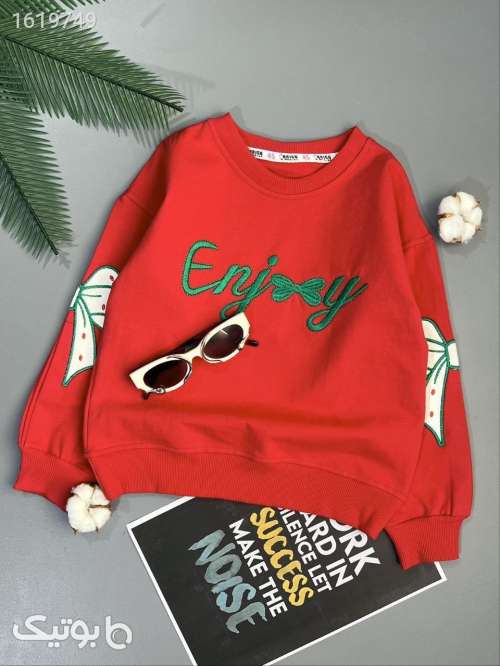 بلوز تک دخترانه  قرمز 04 2025