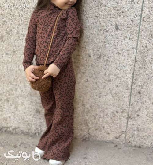 ست بلوز شلوار پلنگی  کرم 04 2025