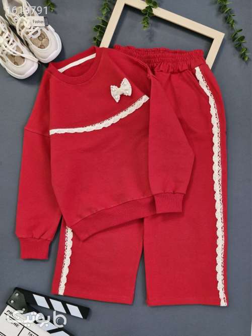 ست دخترانه تنخور عالی  قرمز 04 2025