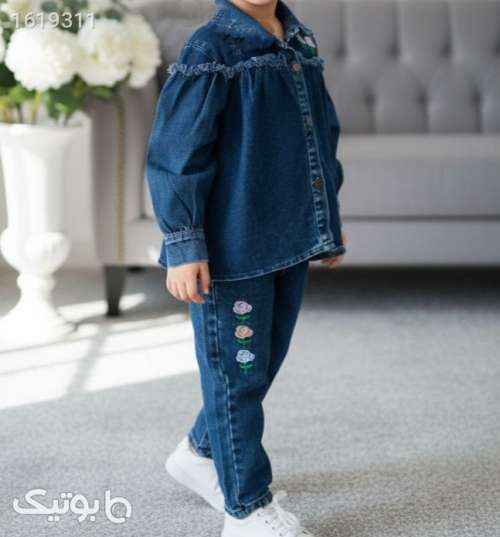 ست شومیز شلوار دخترانه  آبی 04 2025